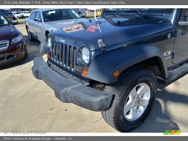 Deep Water Blue Pearl / Dark Slate Gray/Medium Slate Gray 2010 Jeep Wrangler X 4x4