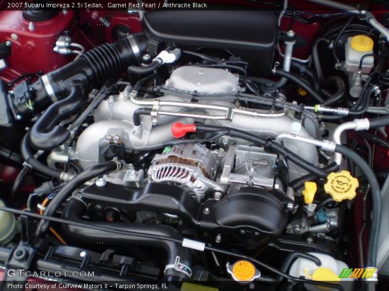 Garnet Red Pearl / Anthracite Black 2007 Subaru Impreza 2.5i Sedan