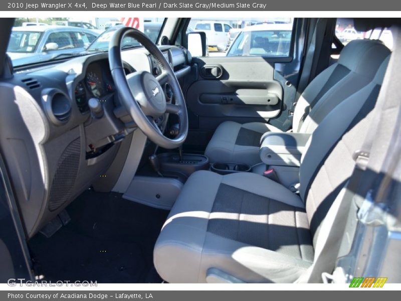 Deep Water Blue Pearl / Dark Slate Gray/Medium Slate Gray 2010 Jeep Wrangler X 4x4