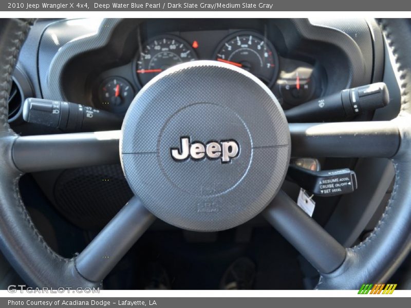 Deep Water Blue Pearl / Dark Slate Gray/Medium Slate Gray 2010 Jeep Wrangler X 4x4