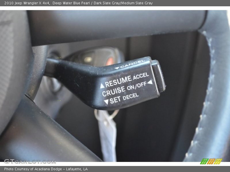 Deep Water Blue Pearl / Dark Slate Gray/Medium Slate Gray 2010 Jeep Wrangler X 4x4