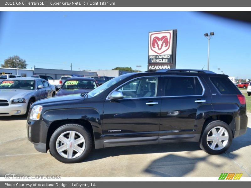 Cyber Gray Metallic / Light Titanium 2011 GMC Terrain SLT