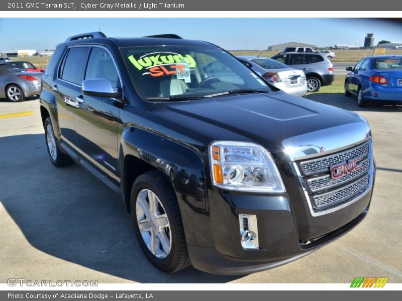 Cyber Gray Metallic / Light Titanium 2011 GMC Terrain SLT