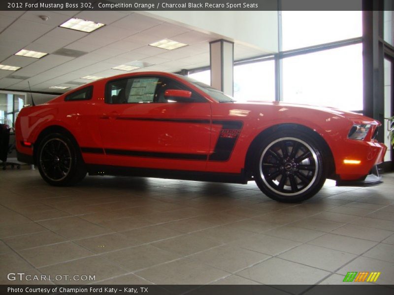  2012 Mustang Boss 302 Competition Orange