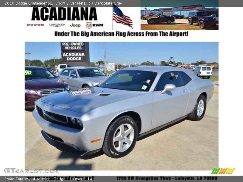 Bright Silver Metallic / Dark Slate Gray 2010 Dodge Challenger SE