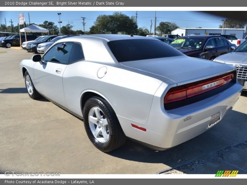 Bright Silver Metallic / Dark Slate Gray 2010 Dodge Challenger SE