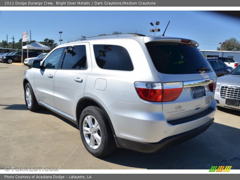 Bright Silver Metallic / Dark Graystone/Medium Graystone 2011 Dodge Durango Crew