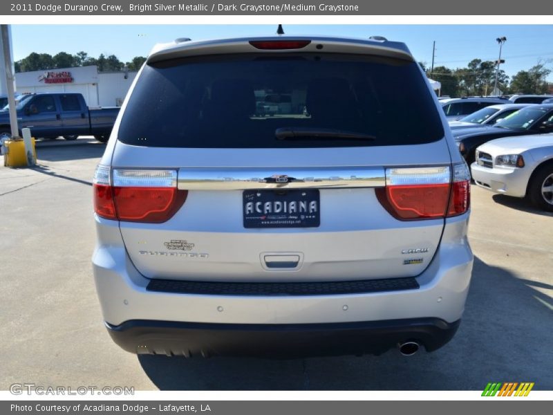 Bright Silver Metallic / Dark Graystone/Medium Graystone 2011 Dodge Durango Crew