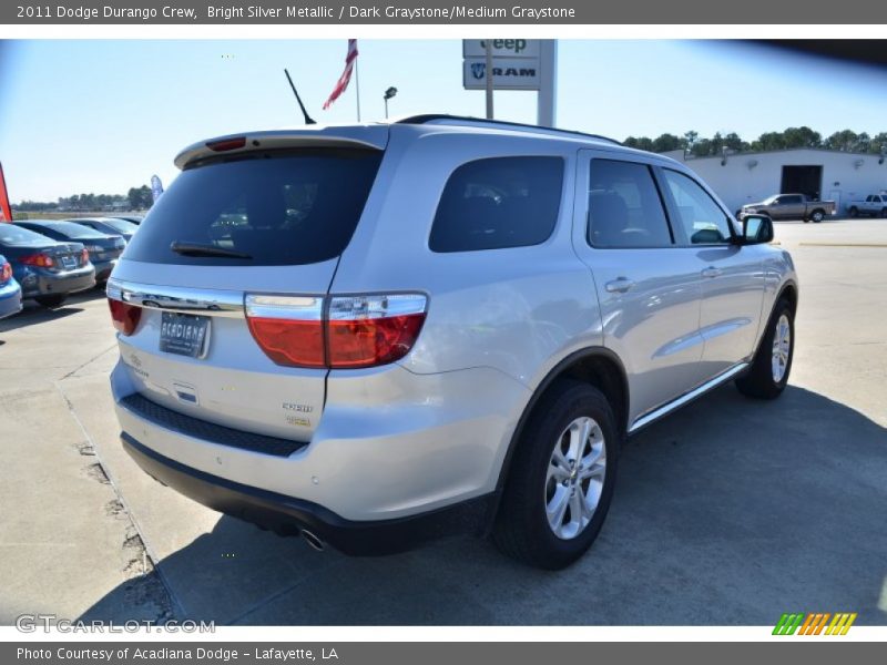 Bright Silver Metallic / Dark Graystone/Medium Graystone 2011 Dodge Durango Crew