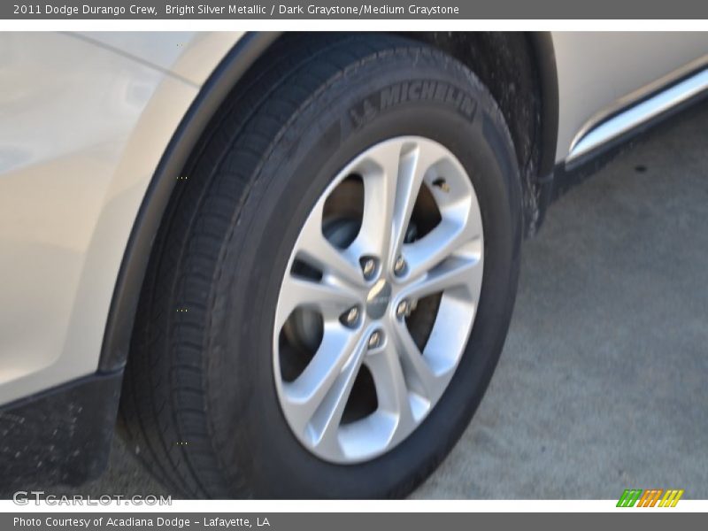 Bright Silver Metallic / Dark Graystone/Medium Graystone 2011 Dodge Durango Crew