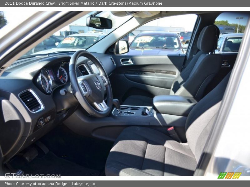 Bright Silver Metallic / Dark Graystone/Medium Graystone 2011 Dodge Durango Crew