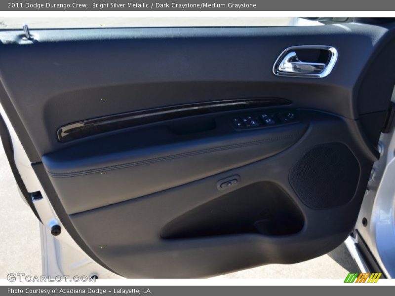 Bright Silver Metallic / Dark Graystone/Medium Graystone 2011 Dodge Durango Crew