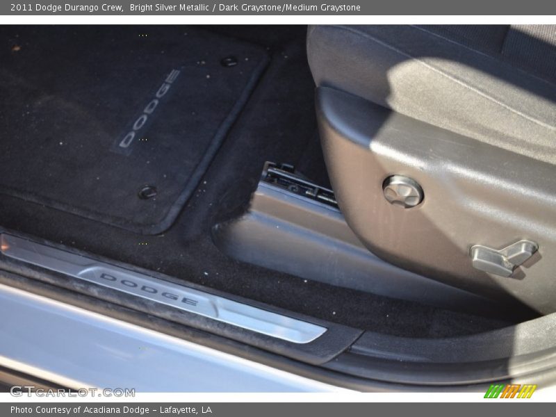 Bright Silver Metallic / Dark Graystone/Medium Graystone 2011 Dodge Durango Crew