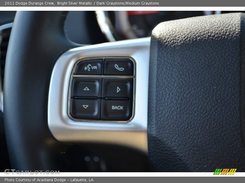 Bright Silver Metallic / Dark Graystone/Medium Graystone 2011 Dodge Durango Crew
