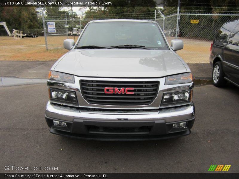 Pure Silver Metallic / Ebony 2010 GMC Canyon SLE Crew Cab