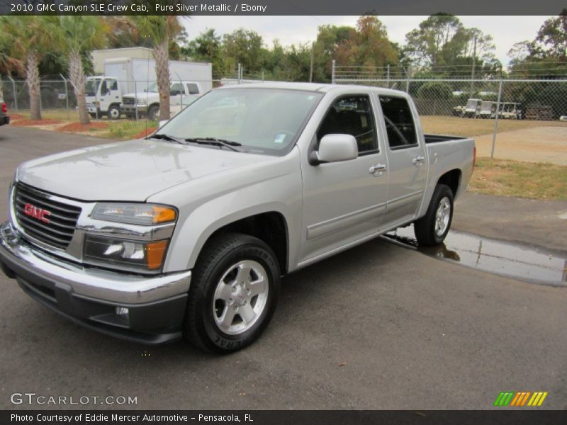 Pure Silver Metallic / Ebony 2010 GMC Canyon SLE Crew Cab