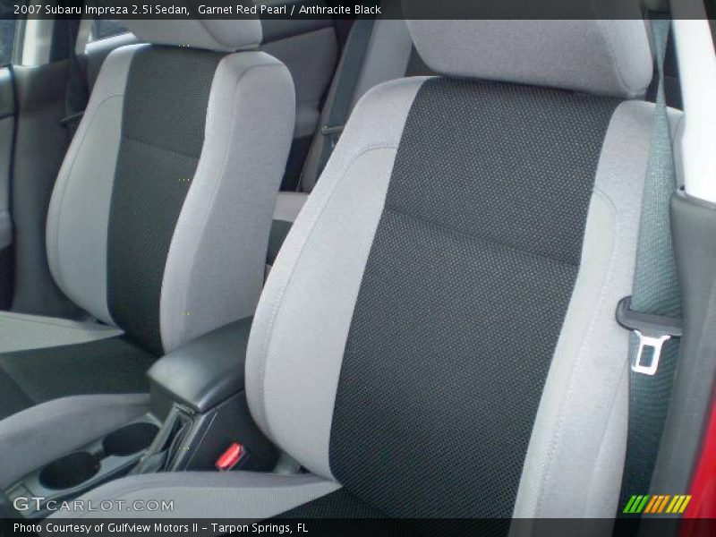 Garnet Red Pearl / Anthracite Black 2007 Subaru Impreza 2.5i Sedan