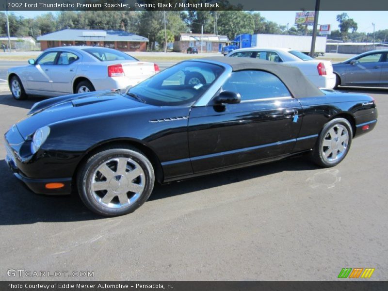 Evening Black / Midnight Black 2002 Ford Thunderbird Premium Roadster