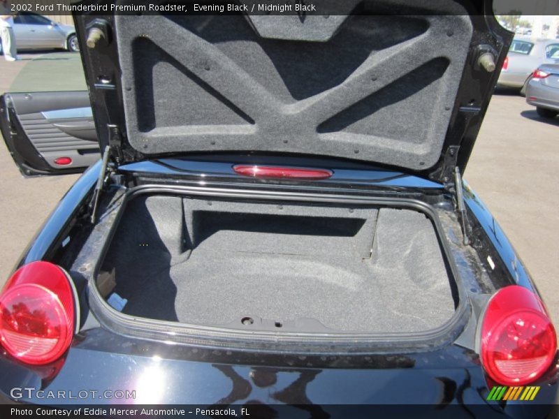 Evening Black / Midnight Black 2002 Ford Thunderbird Premium Roadster