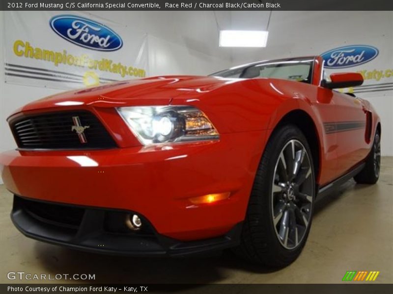 Race Red / Charcoal Black/Carbon Black 2012 Ford Mustang C/S California Special Convertible