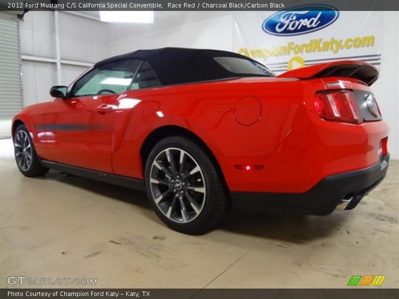 Race Red / Charcoal Black/Carbon Black 2012 Ford Mustang C/S California Special Convertible