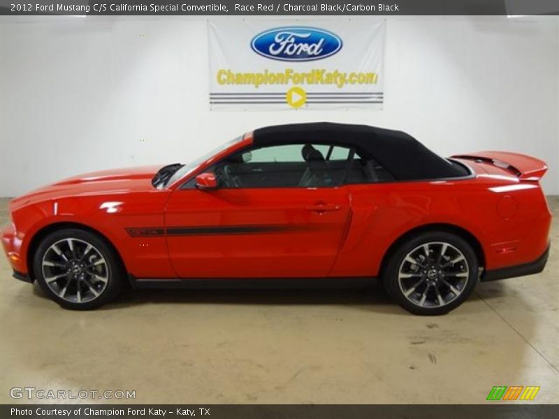 Race Red / Charcoal Black/Carbon Black 2012 Ford Mustang C/S California Special Convertible