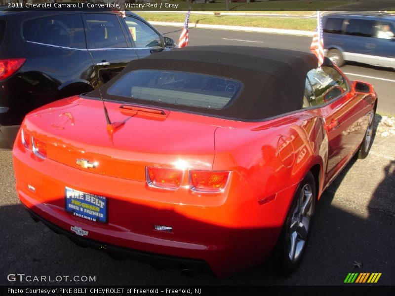 Victory Red / Gray 2011 Chevrolet Camaro LT Convertible