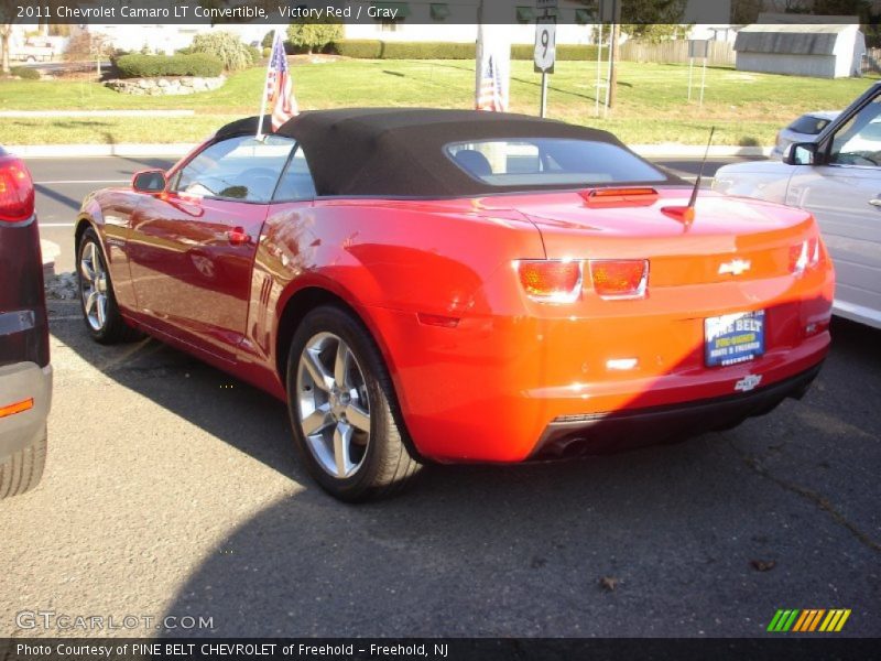 Victory Red / Gray 2011 Chevrolet Camaro LT Convertible