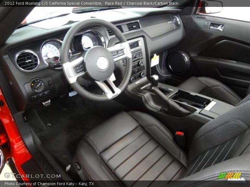 Charcoal Black/Carbon Black Interior - 2012 Mustang C/S California Special Convertible 
