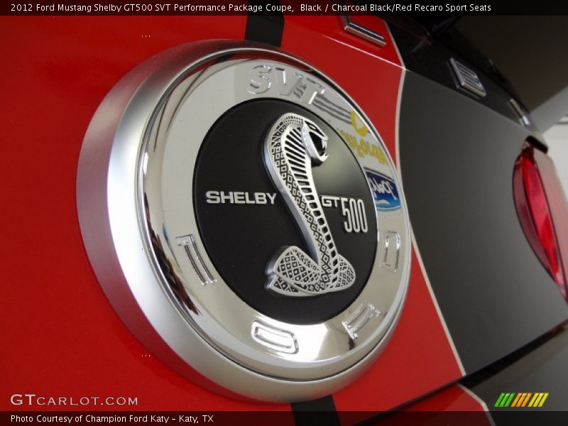  2012 Mustang Shelby GT500 SVT Performance Package Coupe Logo