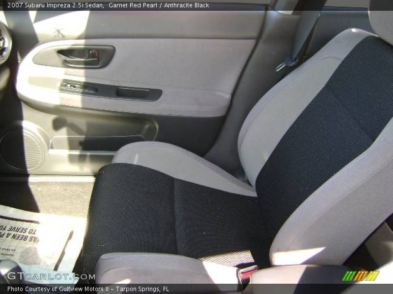 Garnet Red Pearl / Anthracite Black 2007 Subaru Impreza 2.5i Sedan