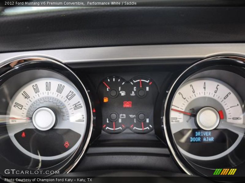  2012 Mustang V6 Premium Convertible V6 Premium Convertible Gauges
