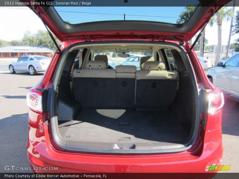 Sonoran Red / Beige 2011 Hyundai Santa Fe GLS
