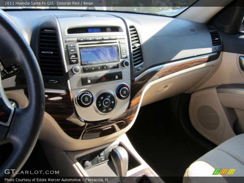 Sonoran Red / Beige 2011 Hyundai Santa Fe GLS