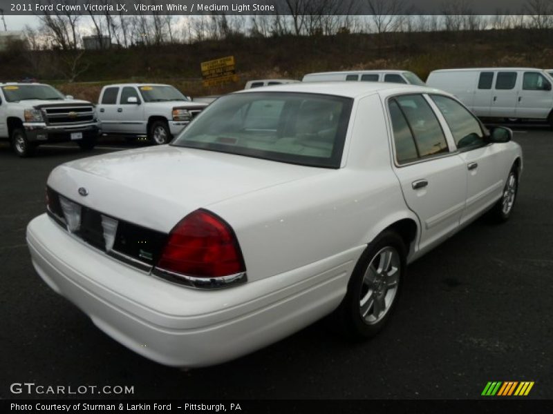 Vibrant White / Medium Light Stone 2011 Ford Crown Victoria LX