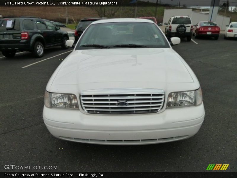 Vibrant White / Medium Light Stone 2011 Ford Crown Victoria LX