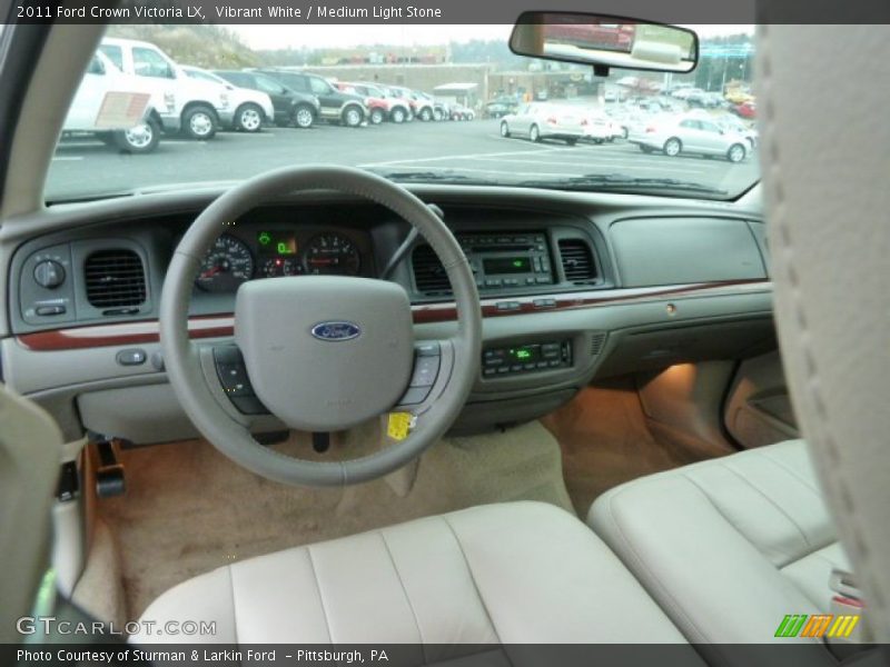 Vibrant White / Medium Light Stone 2011 Ford Crown Victoria LX