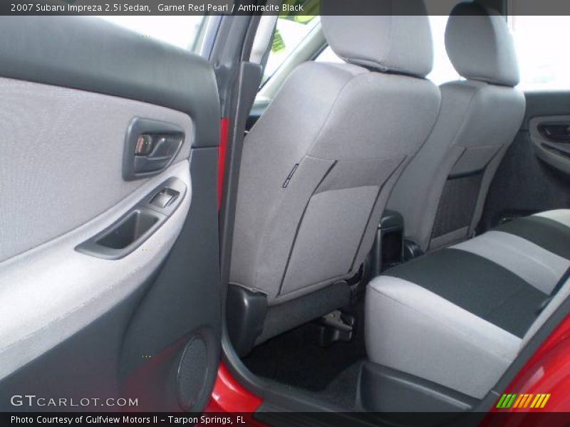 Garnet Red Pearl / Anthracite Black 2007 Subaru Impreza 2.5i Sedan