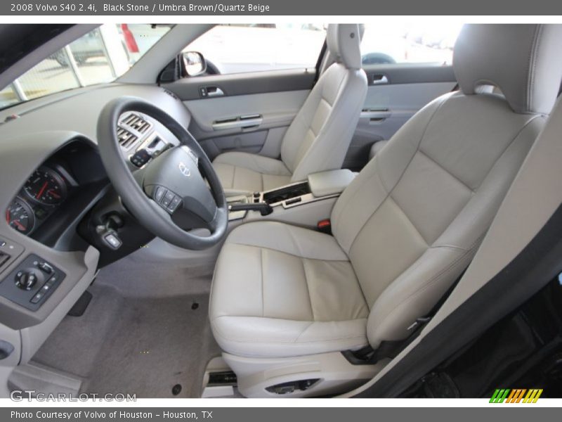Black Stone / Umbra Brown/Quartz Beige 2008 Volvo S40 2.4i