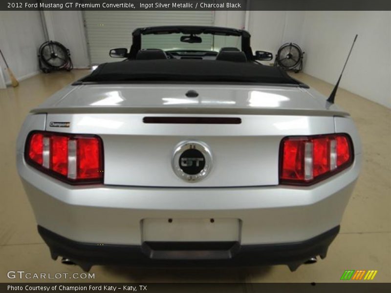 Ingot Silver Metallic / Charcoal Black 2012 Ford Mustang GT Premium Convertible
