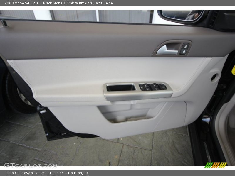 Black Stone / Umbra Brown/Quartz Beige 2008 Volvo S40 2.4i
