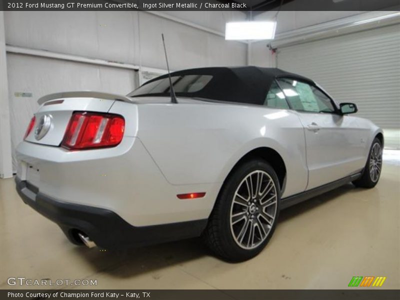 Ingot Silver Metallic / Charcoal Black 2012 Ford Mustang GT Premium Convertible
