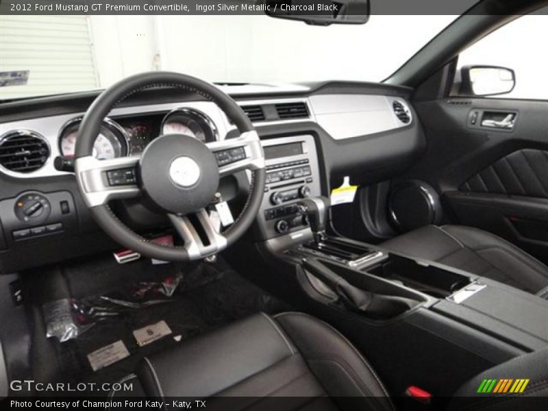 Charcoal Black Interior - 2012 Mustang GT Premium Convertible 