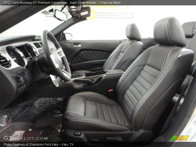  2012 Mustang GT Premium Convertible Charcoal Black Interior
