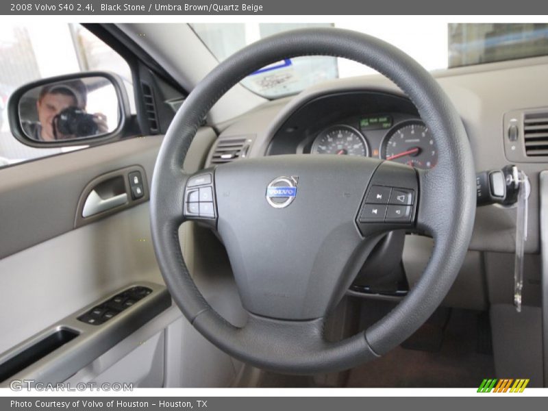 Black Stone / Umbra Brown/Quartz Beige 2008 Volvo S40 2.4i