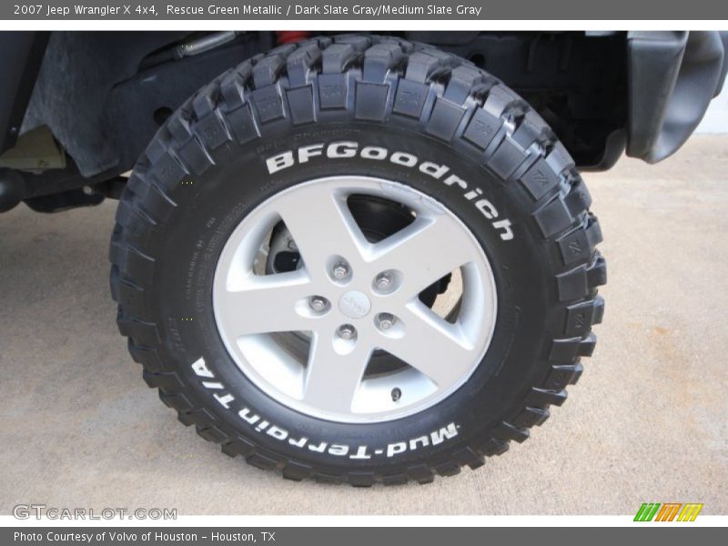 Rescue Green Metallic / Dark Slate Gray/Medium Slate Gray 2007 Jeep Wrangler X 4x4