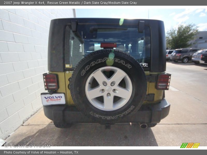 Rescue Green Metallic / Dark Slate Gray/Medium Slate Gray 2007 Jeep Wrangler X 4x4