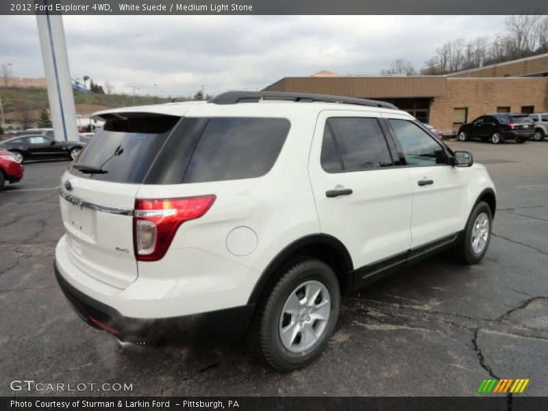 White Suede / Medium Light Stone 2012 Ford Explorer 4WD