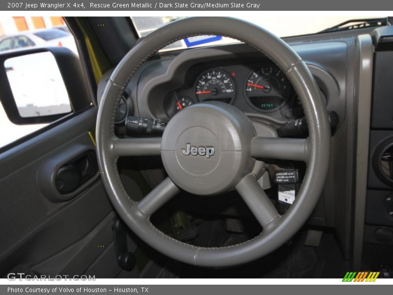 Rescue Green Metallic / Dark Slate Gray/Medium Slate Gray 2007 Jeep Wrangler X 4x4