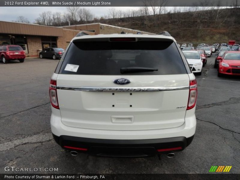 White Suede / Medium Light Stone 2012 Ford Explorer 4WD